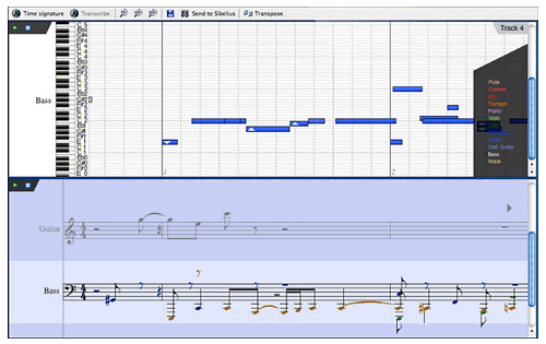 AudioScore Lite zum Einsingen von Noten